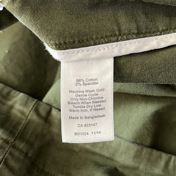 Talbots | Olive Green Heritage Straight Leg Pants Size 12 - Picture 7 of 11